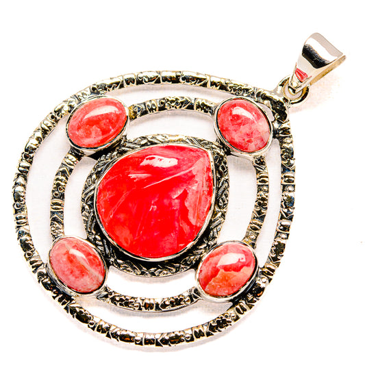 Rhodochrosite Pendants handcrafted by Ana Silver Co - PD36707 - Photo 2