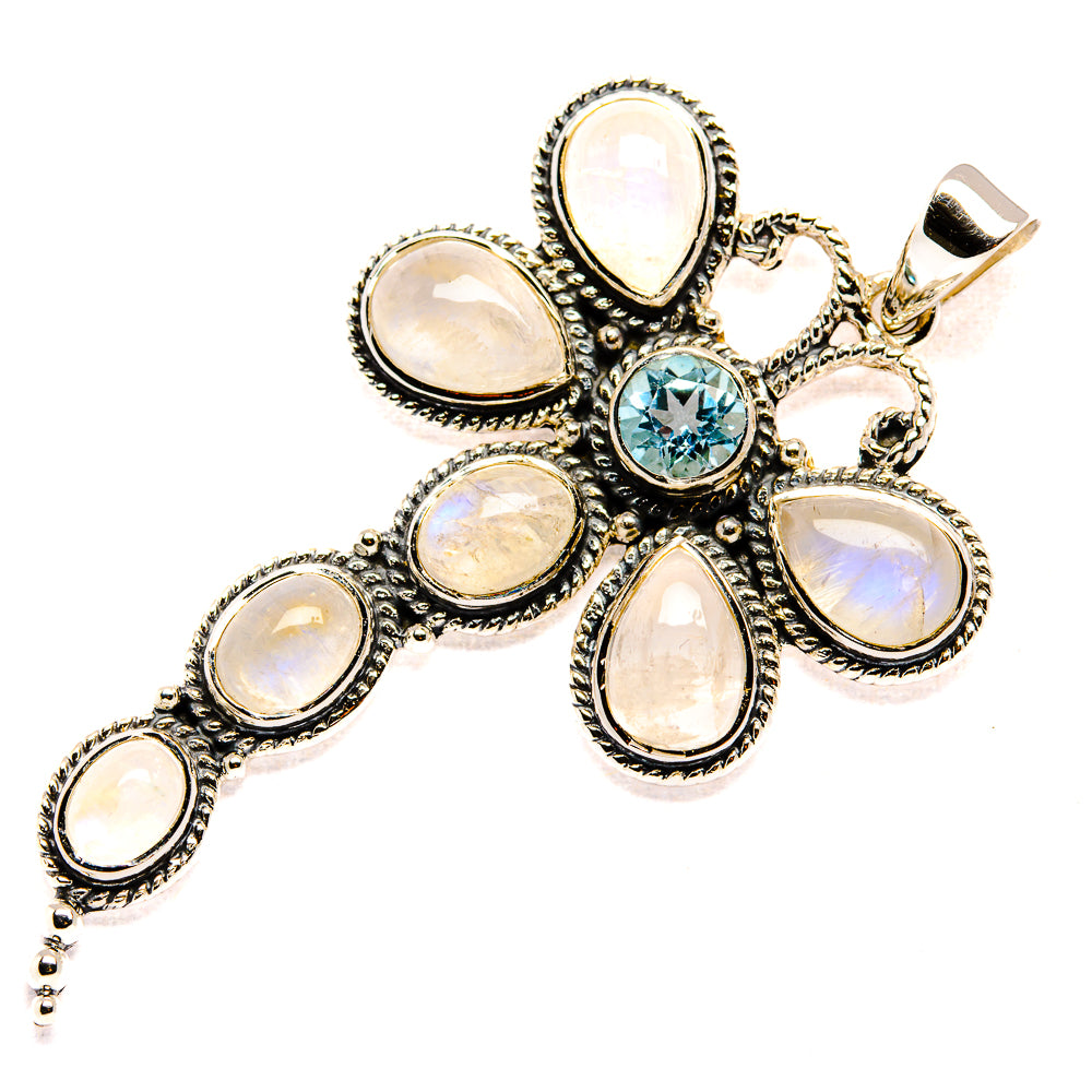 Rainbow Moonstone Pendants handcrafted by Ana Silver Co - PD36708 - Photo 2