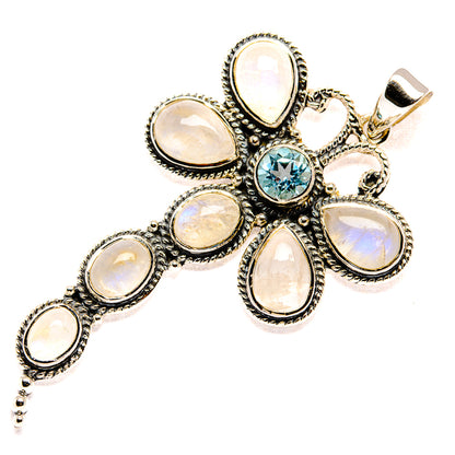 Rainbow Moonstone Pendants handcrafted by Ana Silver Co - PD36708 - Photo 2
