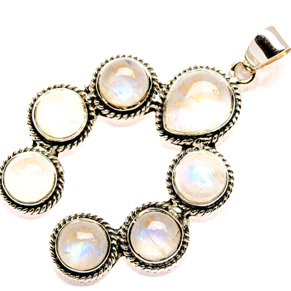 Rainbow Moonstone Pendants handcrafted by Ana Silver Co - PD36713 - Photo 2