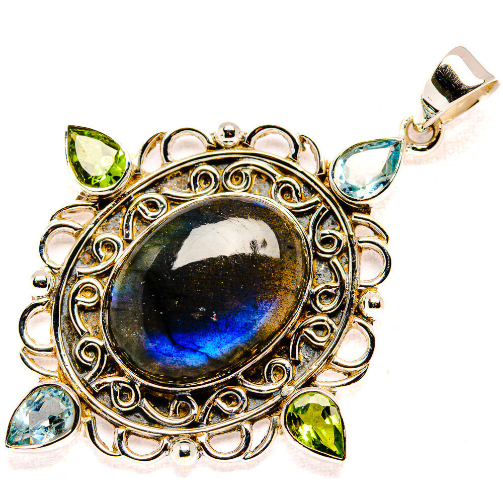 Labradorite Pendants handcrafted by Ana Silver Co - PD36717 - Photo 2