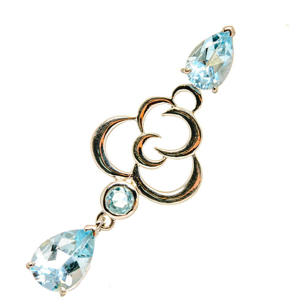 Blue Topaz Pendants handcrafted by Ana Silver Co - PD3693
