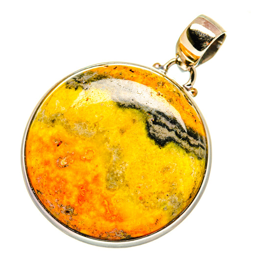 Bumble Bee Jasper Pendants handcrafted by Ana Silver Co - PD3702