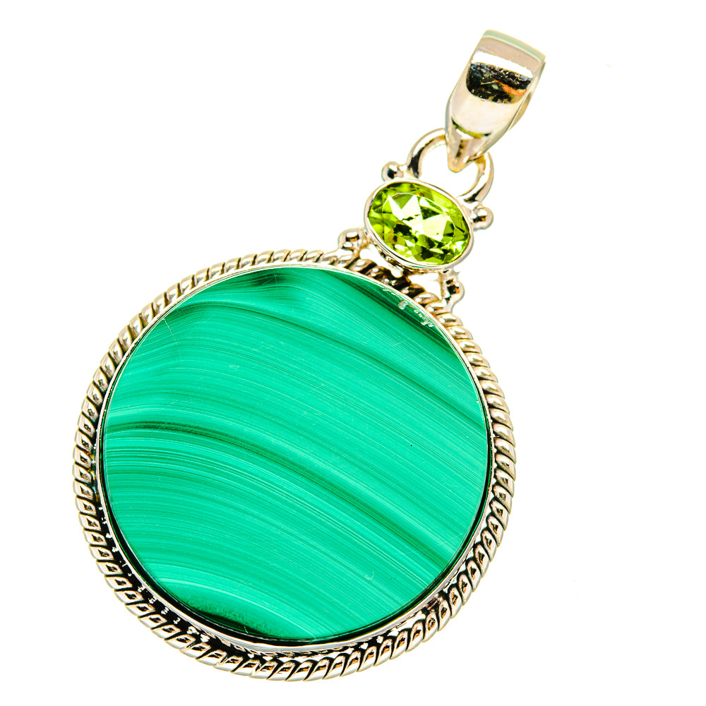 Malachite Pendants handcrafted by Ana Silver Co - PD3710