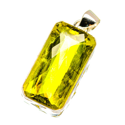Olive Quartz Pendants handcrafted by Ana Silver Co - PD3711