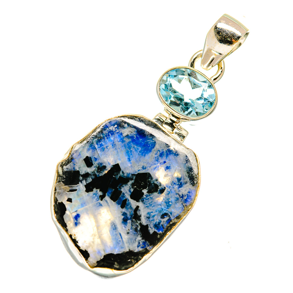 Rainbow Moonstone Pendants handcrafted by Ana Silver Co - PD3720