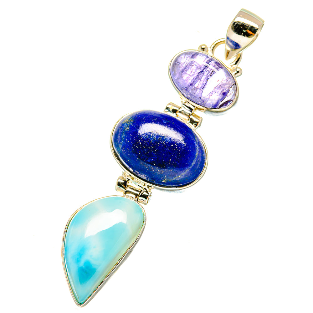 Lapis Lazuli Pendants handcrafted by Ana Silver Co - PD3755