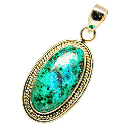 Chrysocolla Pendants handcrafted by Ana Silver Co - PD3787