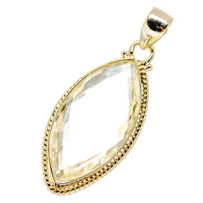 White Quartz Pendants handcrafted by Ana Silver Co - PD3799