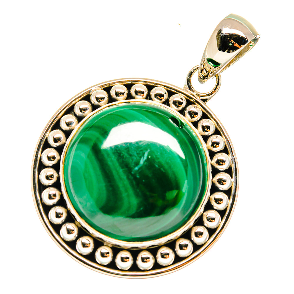 Malachite Pendants handcrafted by Ana Silver Co - PD3801
