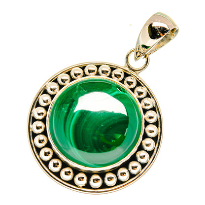 Malachite Pendants handcrafted by Ana Silver Co - PD3802