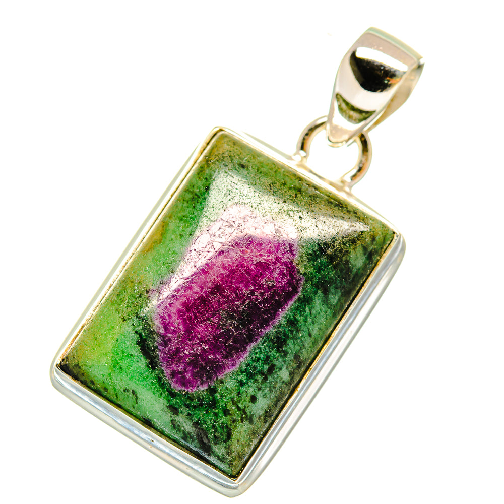 Ruby Zoisite Pendants handcrafted by Ana Silver Co - PD3803