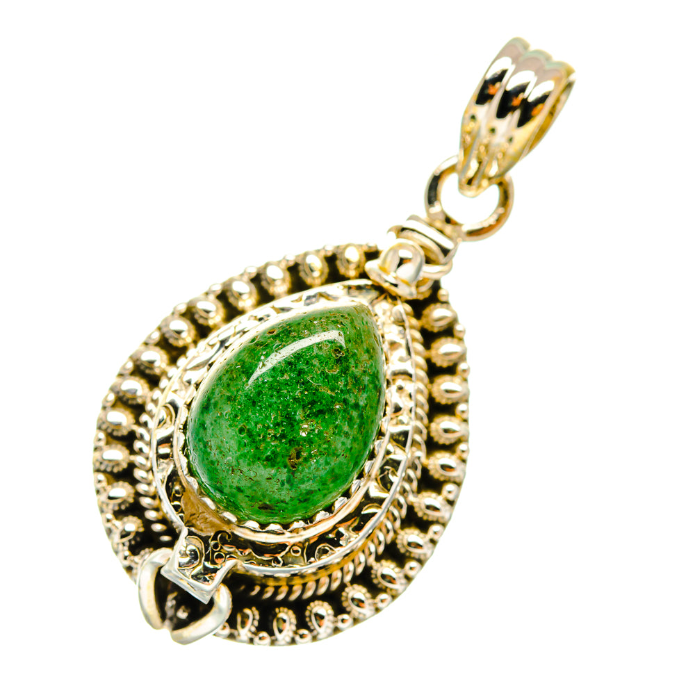 Green Aventurine Pendants handcrafted by Ana Silver Co - PD3811