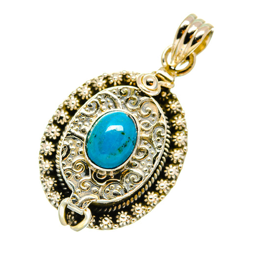 Chrysocolla Pendants handcrafted by Ana Silver Co - PD3819 - Photo 2