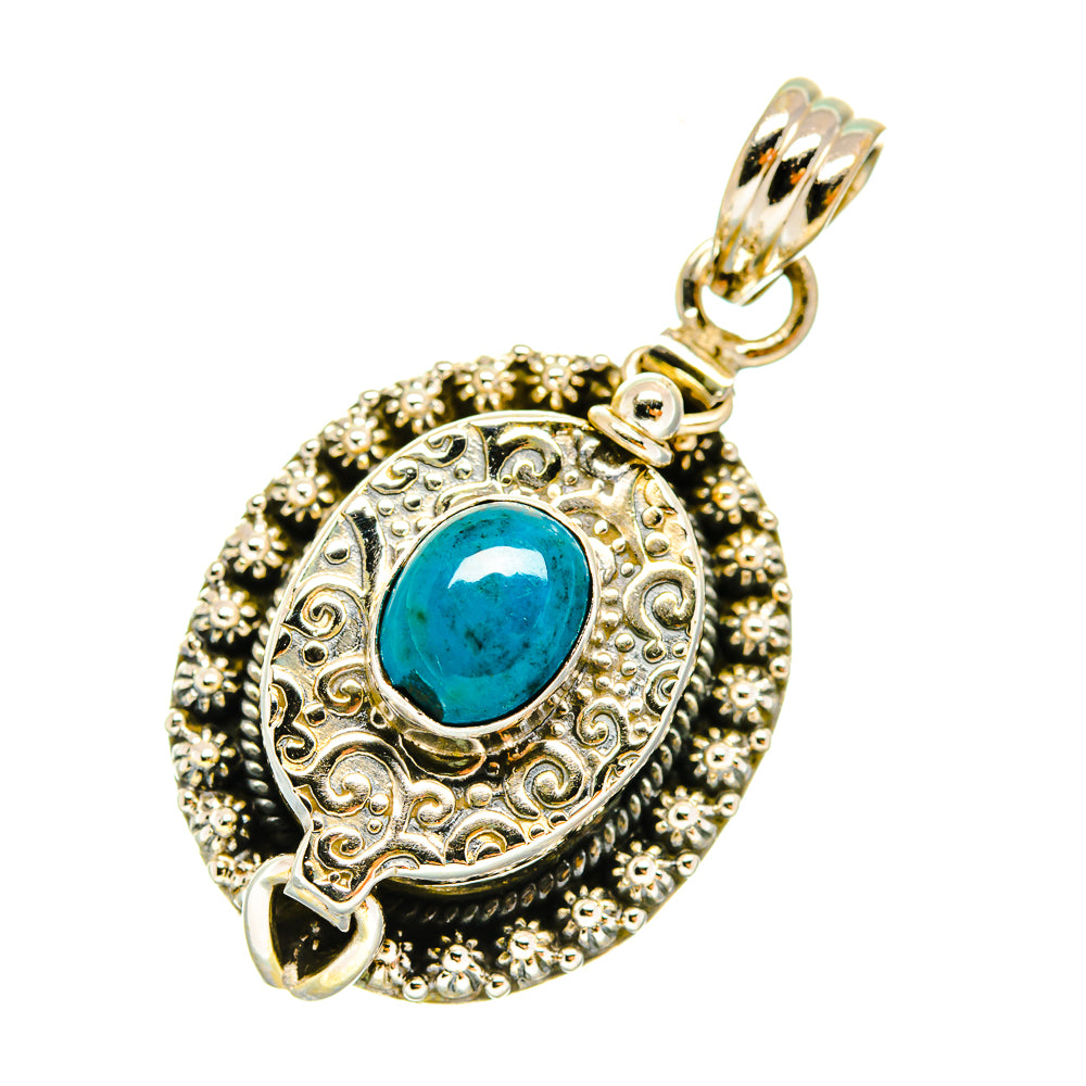 Chrysocolla Pendants handcrafted by Ana Silver Co - PD3820
