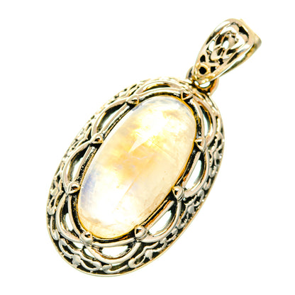 Rainbow Moonstone Pendants handcrafted by Ana Silver Co - PD3821