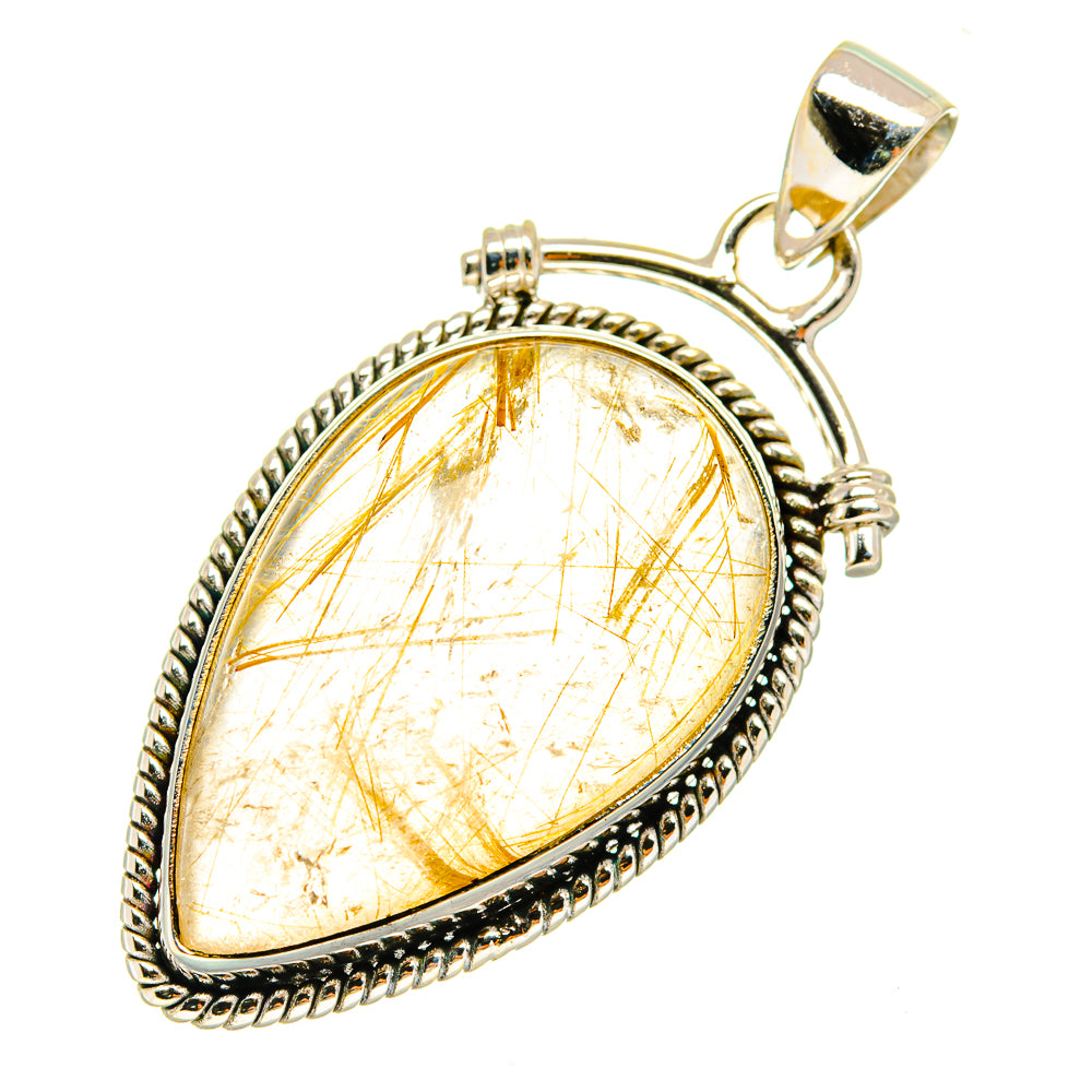 Rutilated Quartz Pendants handcrafted by Ana Silver Co - PD3834
