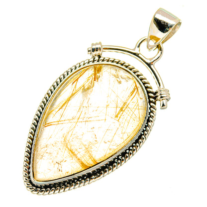 Rutilated Quartz Pendants handcrafted by Ana Silver Co - PD3834
