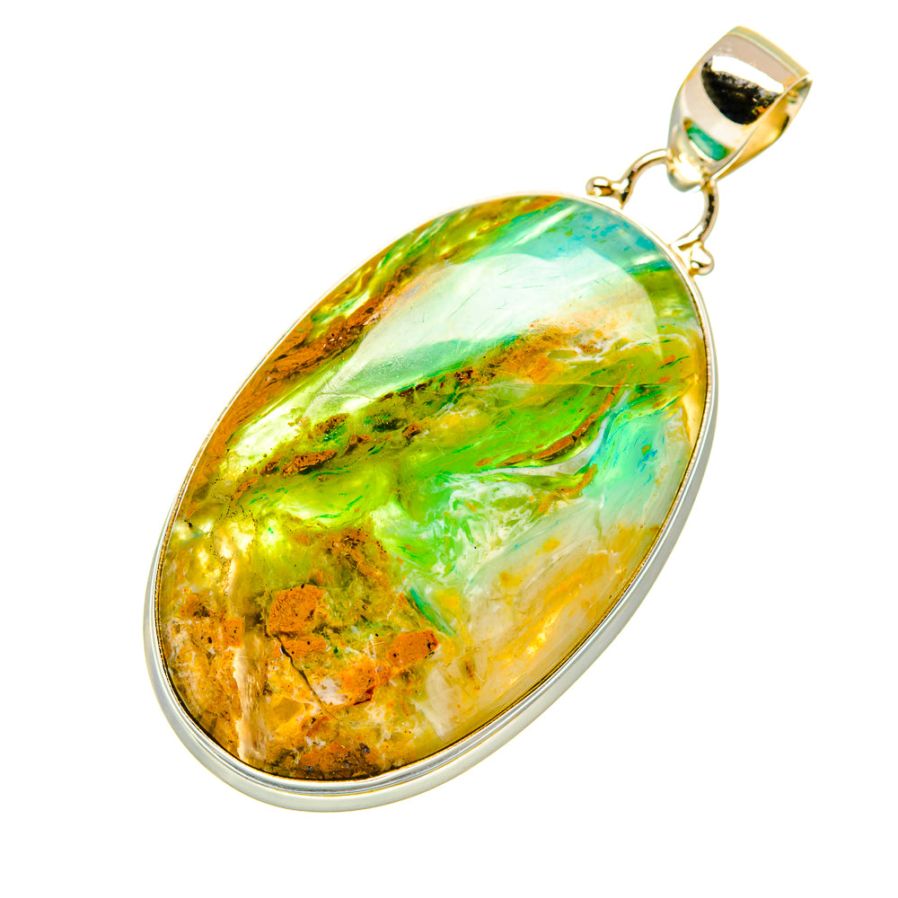 Peruvian Opal Pendants handcrafted by Ana Silver Co - PD3845