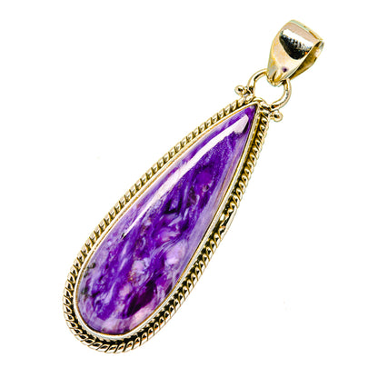 Charoite Pendants handcrafted by Ana Silver Co - PD3848