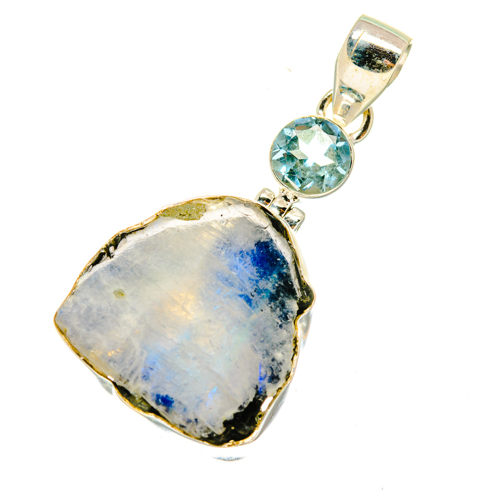 Rainbow Moonstone Pendants handcrafted by Ana Silver Co - PD3855