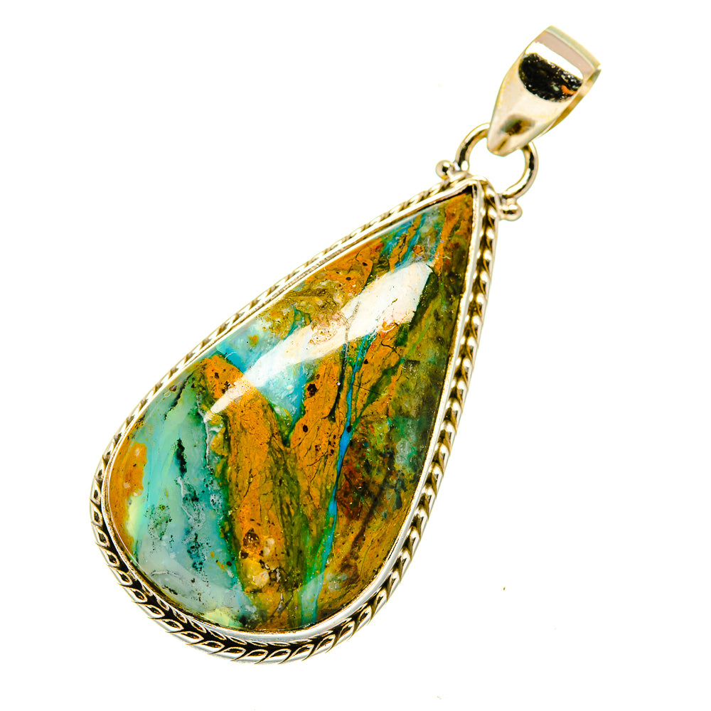 Peruvian Opal Pendants handcrafted by Ana Silver Co - PD3886