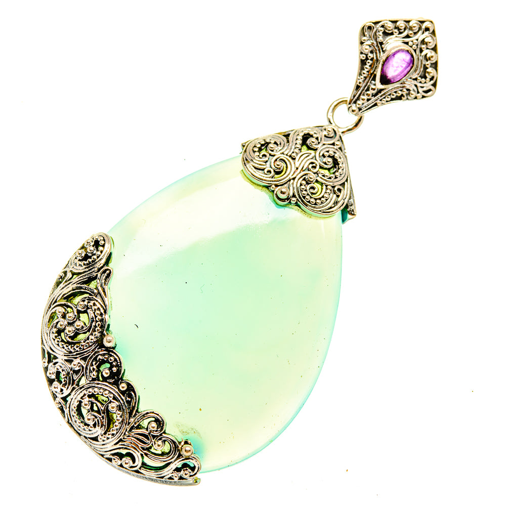 Aqua Chalcedony Pendants handcrafted by Ana Silver Co - PD3892