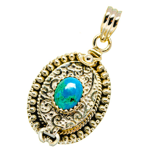 Chrysocolla Pendants handcrafted by Ana Silver Co - PD3904