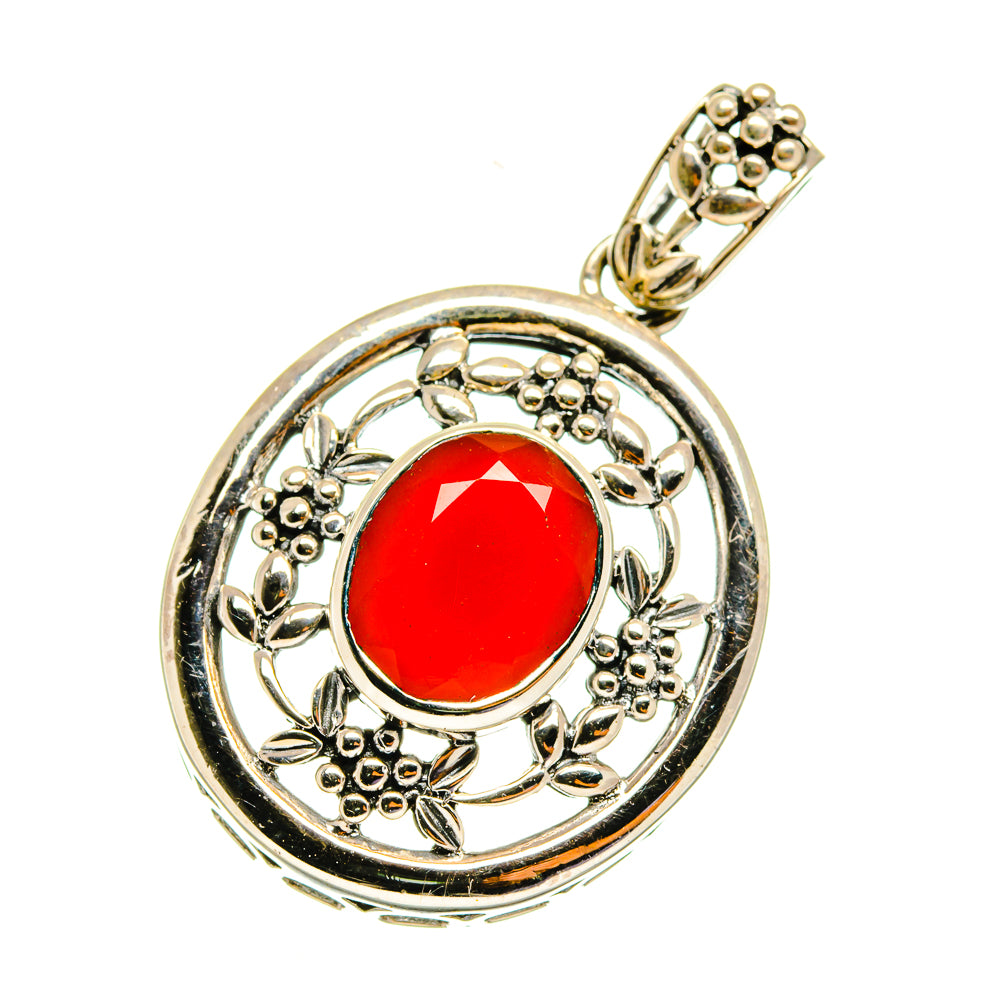Red Onyx Pendants handcrafted by Ana Silver Co - PD3918