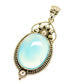 Aqua Chalcedony Pendants handcrafted by Ana Silver Co - PD3934
