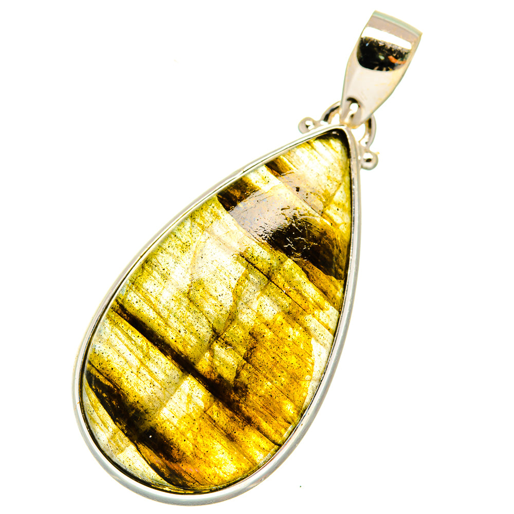 Labradorite Pendants handcrafted by Ana Silver Co - PD3945 - Photo 2