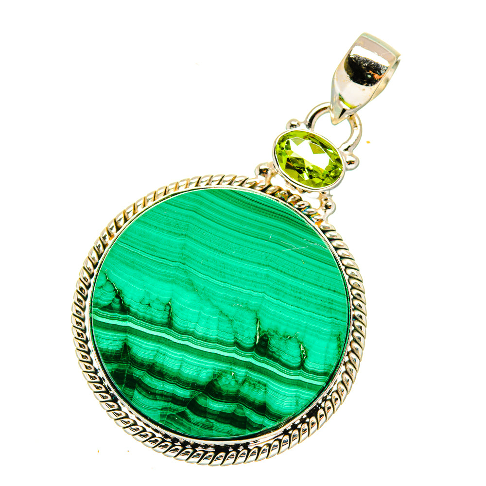 Malachite Pendants handcrafted by Ana Silver Co - PD3951