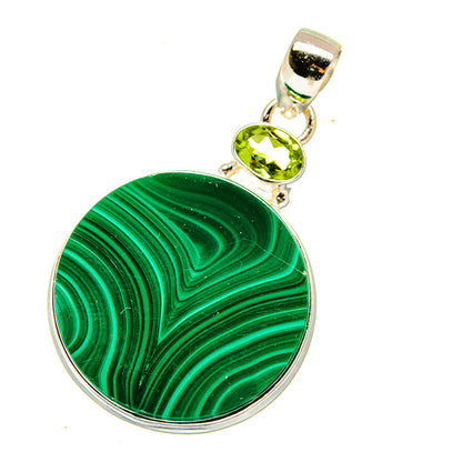 Malachite Pendants handcrafted by Ana Silver Co - PD3953