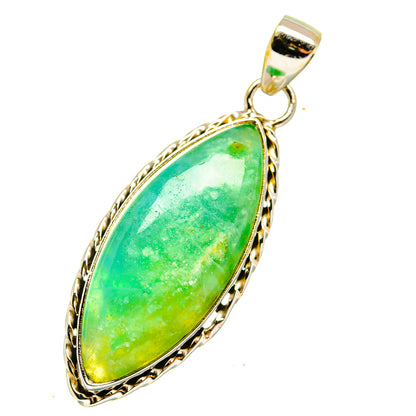 Peruvian Opal Pendants handcrafted by Ana Silver Co - PD3957