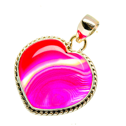 Pink Botswana Agate Pendants handcrafted by Ana Silver Co - PD3960