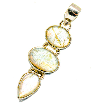 Labradorite Pendants handcrafted by Ana Silver Co - PD3971 - Photo 2