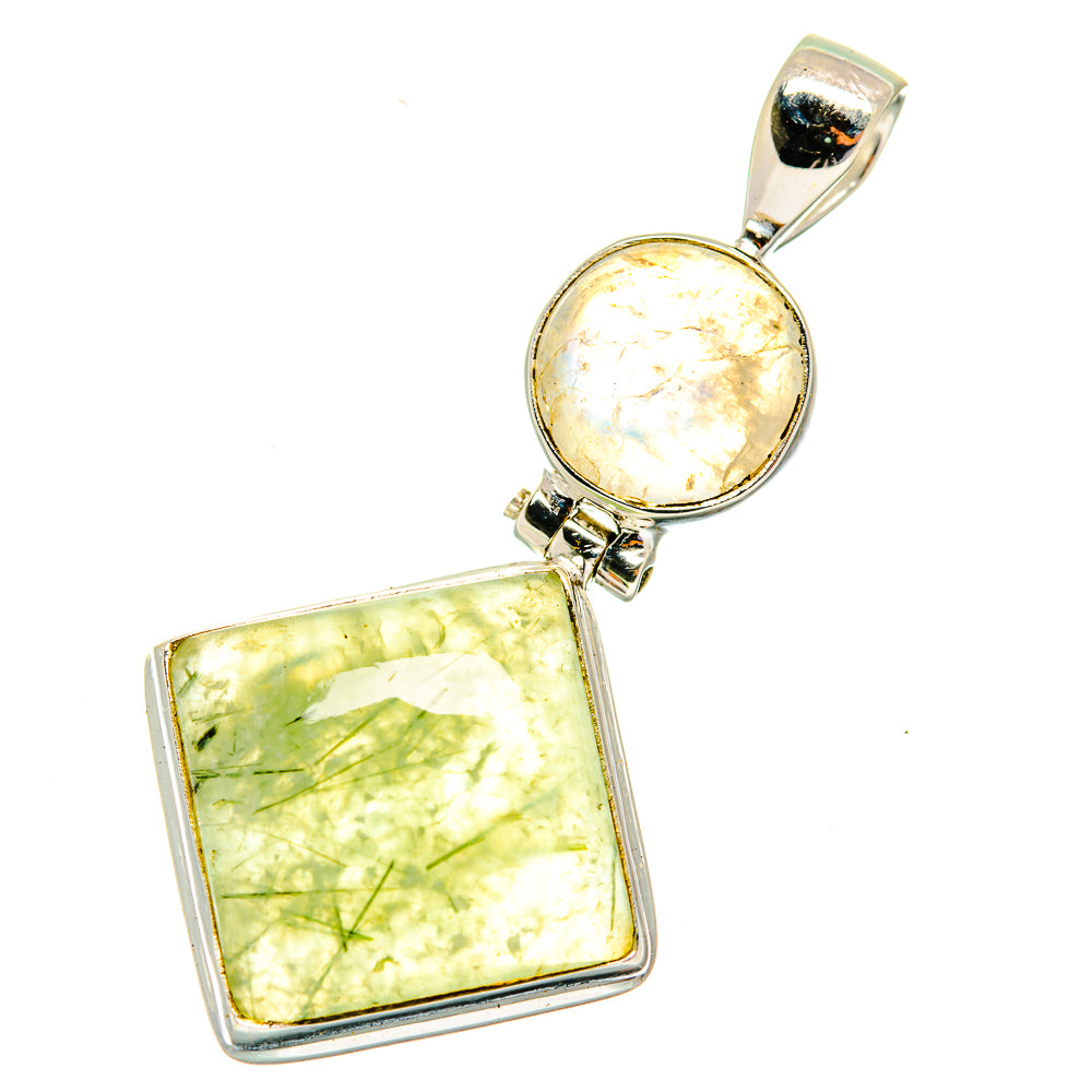 Prehnite Pendants handcrafted by Ana Silver Co - PD3989