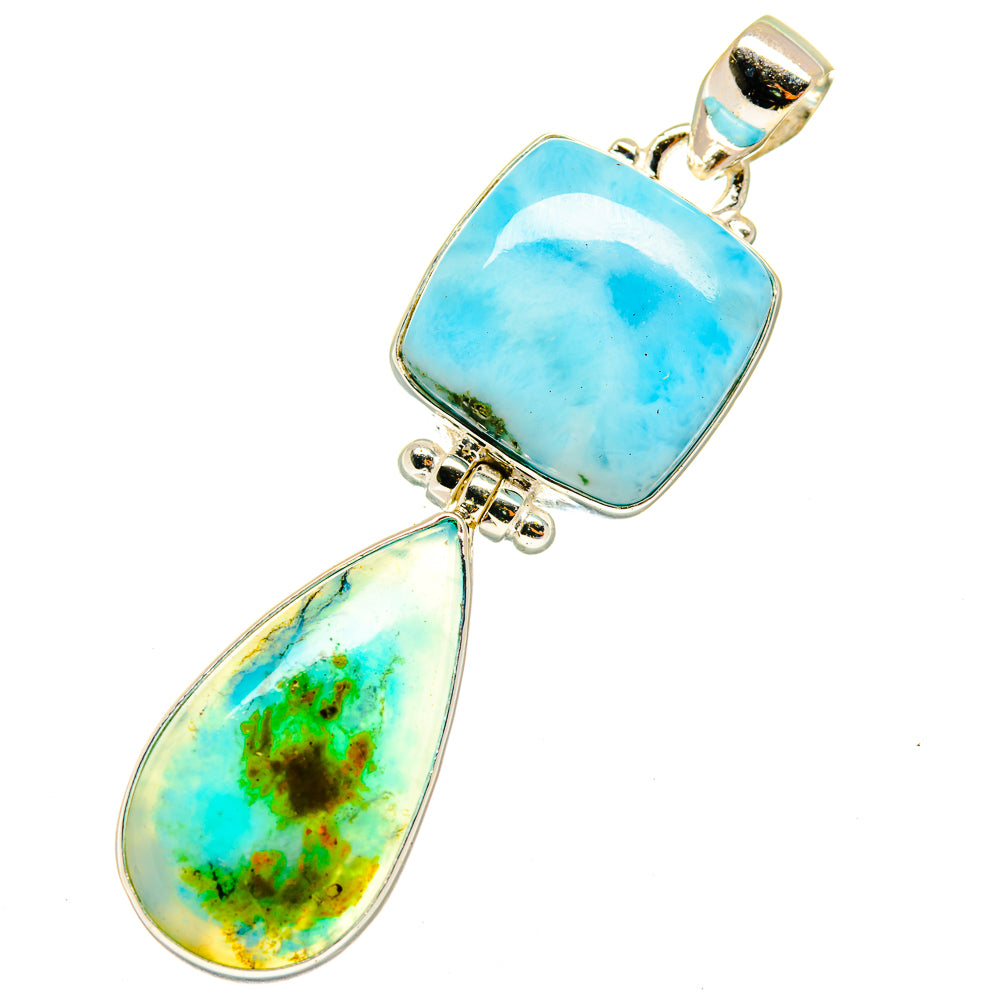 Peruvian Opal Pendants handcrafted by Ana Silver Co - PD3993