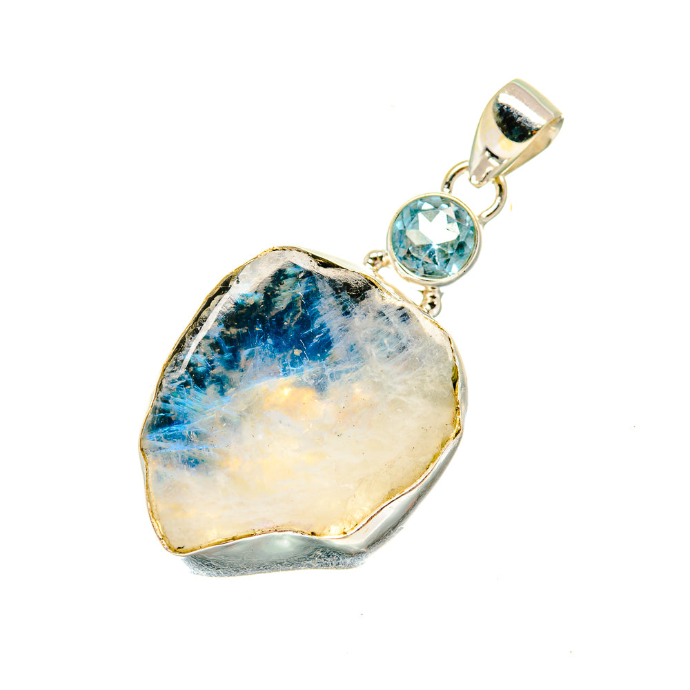 Rainbow Moonstone Pendants handcrafted by Ana Silver Co - PD4001