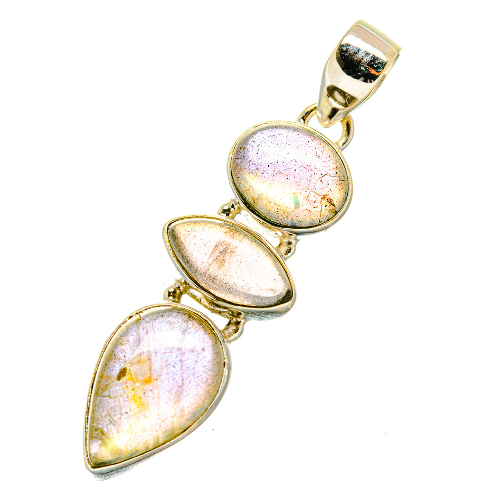 Labradorite Pendants handcrafted by Ana Silver Co - PD4016 - Photo 2