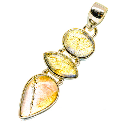 Labradorite Pendants handcrafted by Ana Silver Co - PD4018