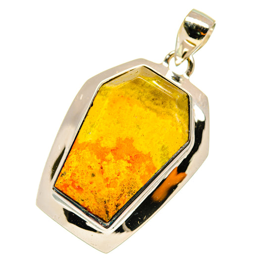 Bumble Bee Jasper Pendants handcrafted by Ana Silver Co - PD4028