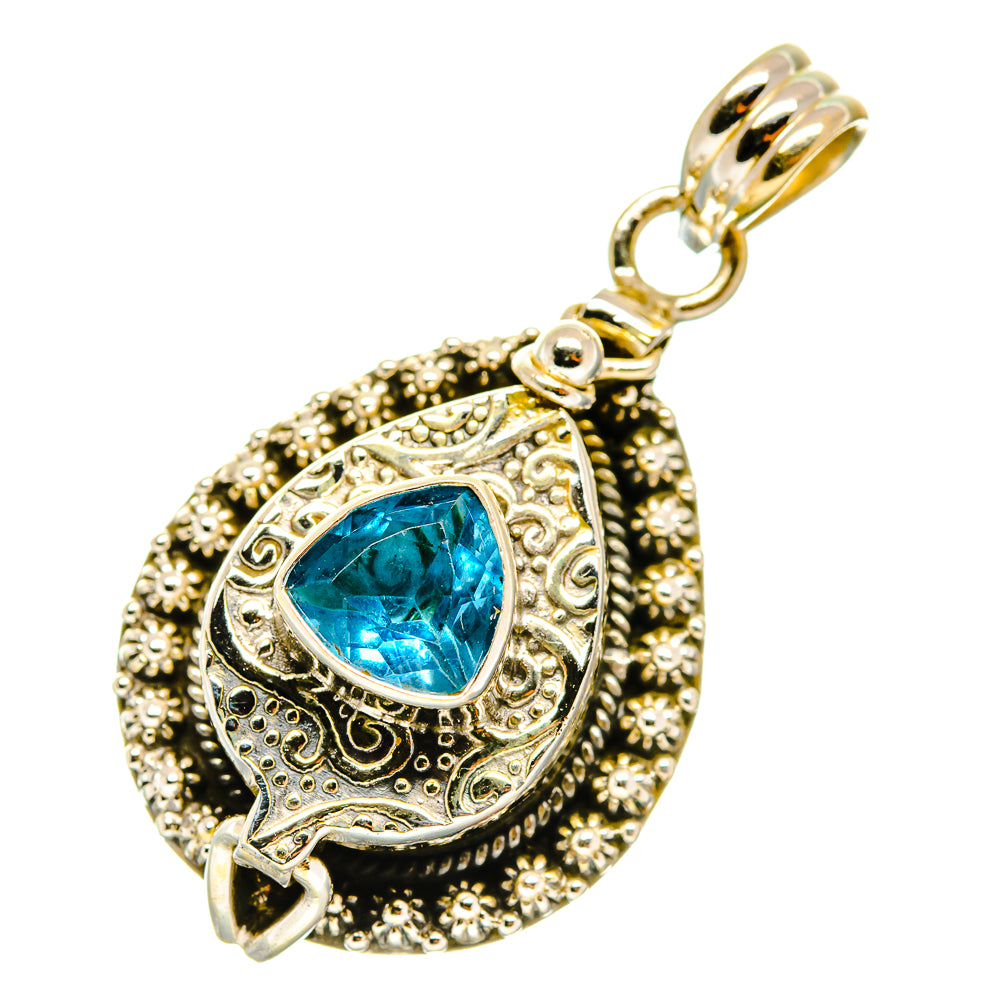 Blue Topaz Pendants handcrafted by Ana Silver Co - PD4061