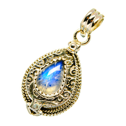 Rainbow Moonstone Pendants handcrafted by Ana Silver Co - PD4065