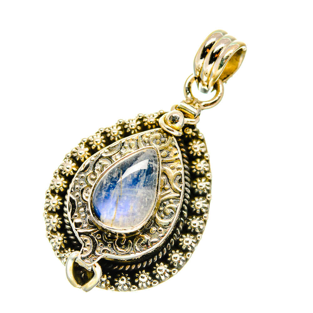 Rainbow Moonstone Pendants handcrafted by Ana Silver Co - PD4066