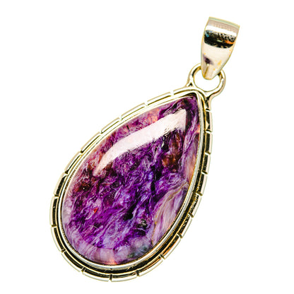 Charoite Pendants handcrafted by Ana Silver Co - PD4083