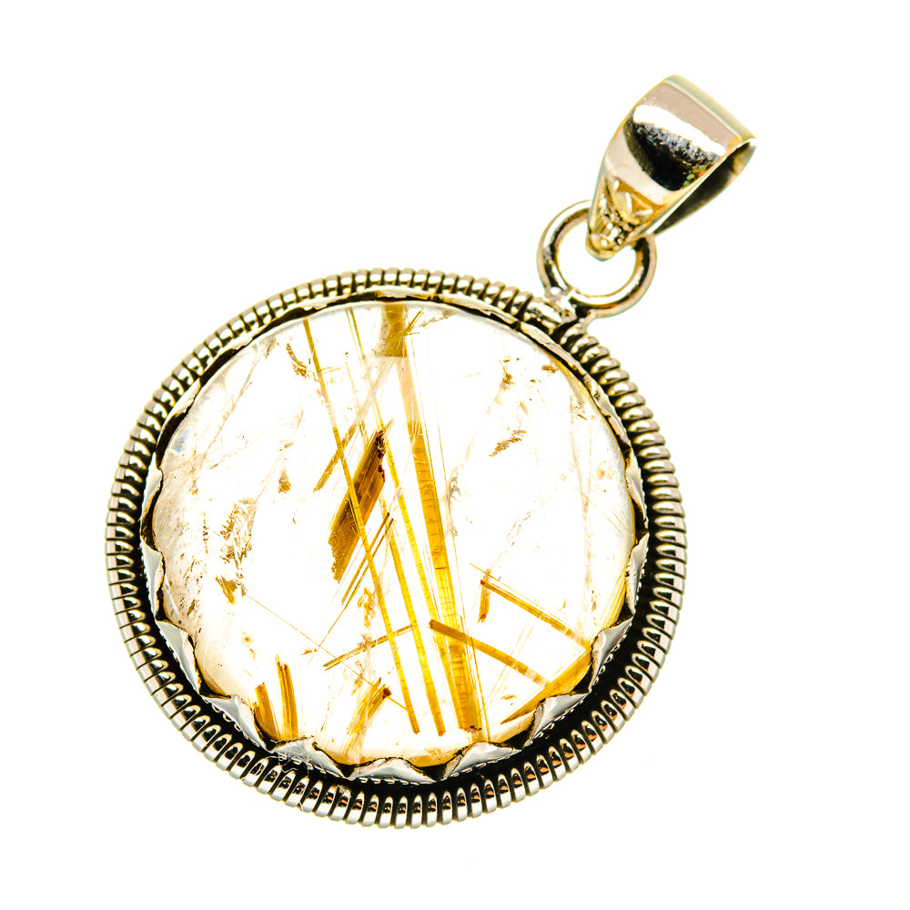 Rutilated Quartz Pendants handcrafted by Ana Silver Co - PD4096