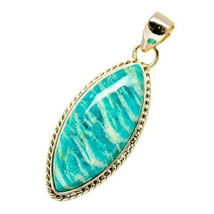 Amazonite Pendants handcrafted by Ana Silver Co - PD4139