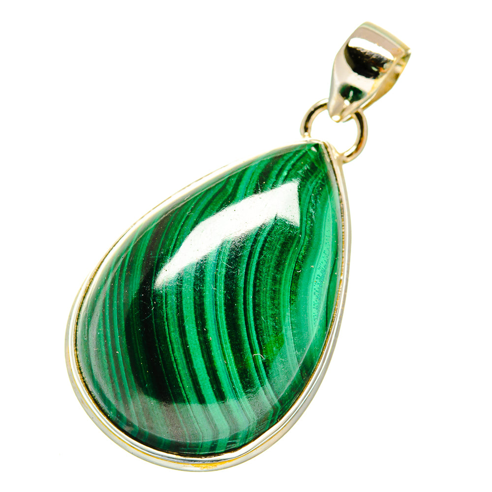Malachite Pendants handcrafted by Ana Silver Co - PD4140