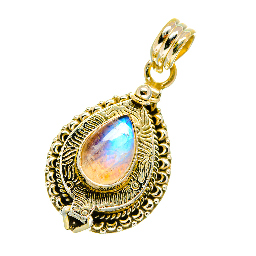 Rainbow Moonstone Pendants handcrafted by Ana Silver Co - PD4160